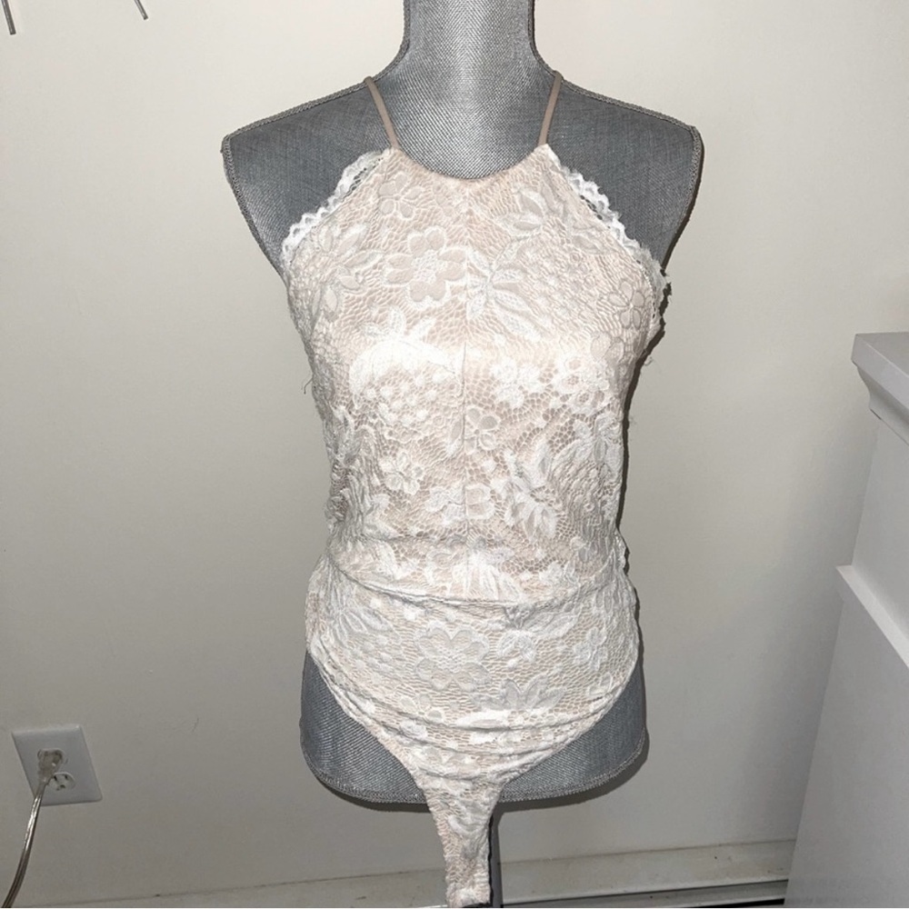 White/Cream Lace Bodysuit